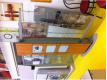 totems ossature mtallique et bois panneaux plexiglass et clairages pour agencement magasin Ctes d'armor Taden