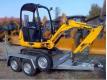 mini pelle JCB 8018 + remorque Sane et Loire Antully