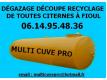 Neutralisation , nettoyage , dgazage , dcoupe , pompage , recyclage de cuve  fioul Rhin (Bas) Strasbourg