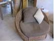 ensemble salon en osier( canap fauteuil et table basse) Aisne Septvaux